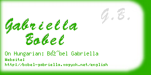 gabriella bobel business card